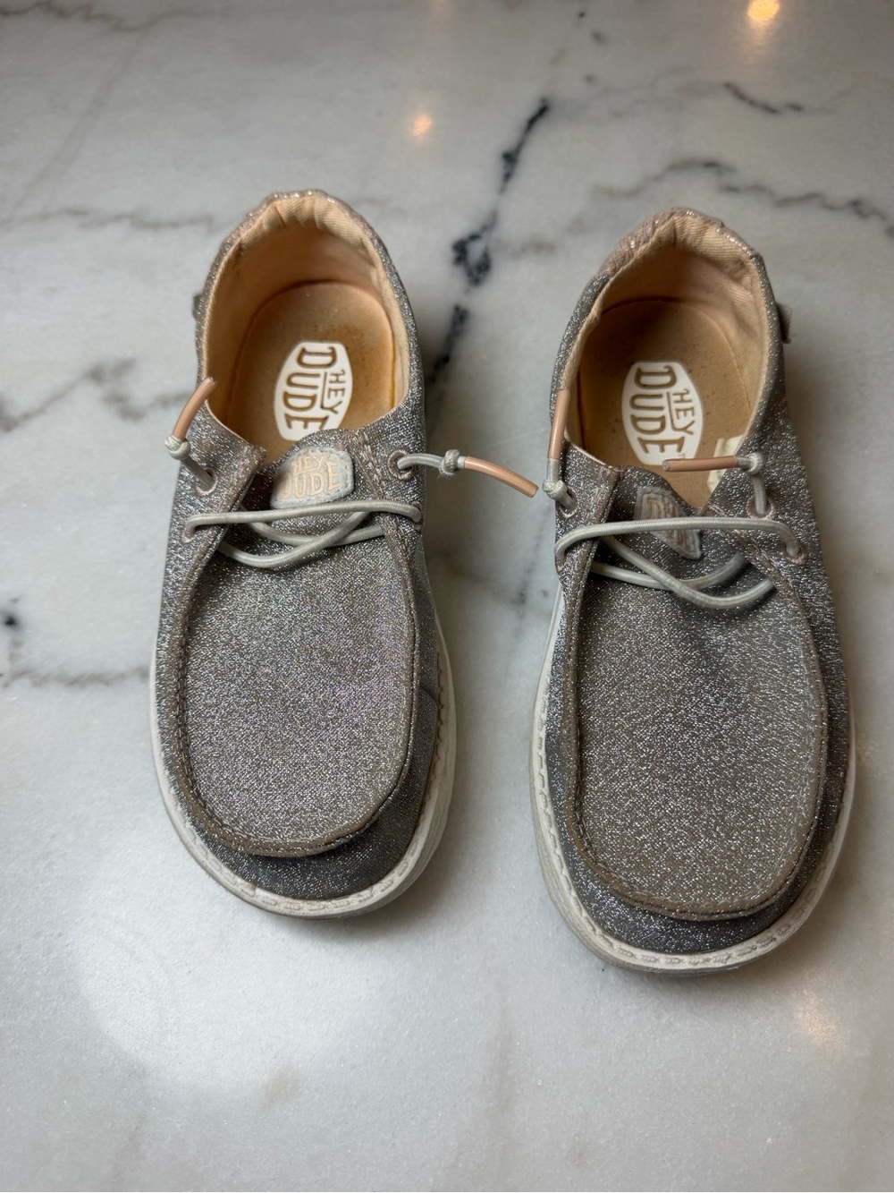 Hey Dude Sparkle Slip-On Sneakers in Rose - Picture 3 of 8